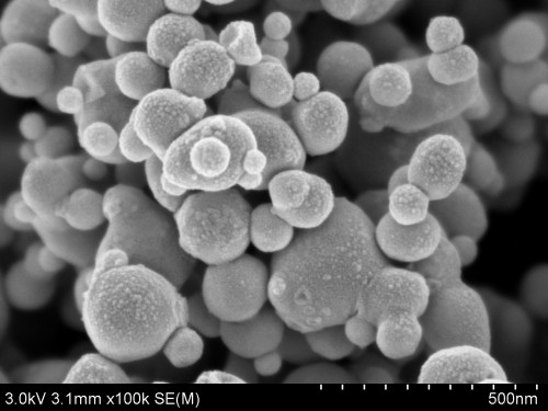 SEM-Indium nanopartikels